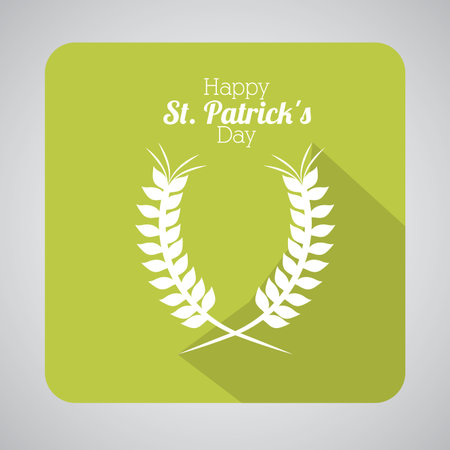 St patricks day  design over gray background, vector illustrationのイラスト素材