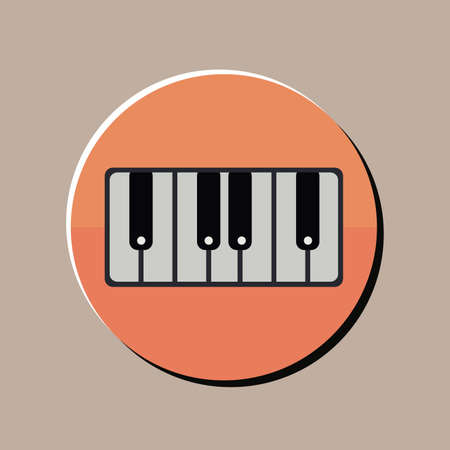 Music design over gray background, vector illustrationのイラスト素材