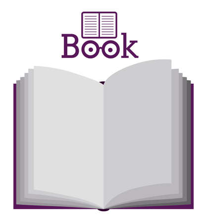 Book design over white background,vector illustrationのイラスト素材