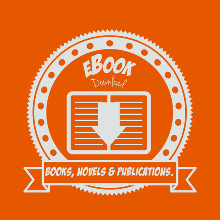 eBook design over orange background,vector illustrationのイラスト素材