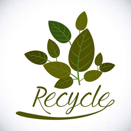 Ecology design over white background,vector illustrationのイラスト素材