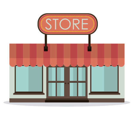 Stores design over white background,vector illustrationのイラスト素材