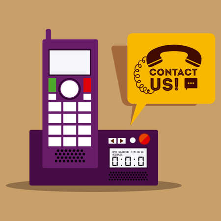 Call center design over beige background,vector illustrationのイラスト素材