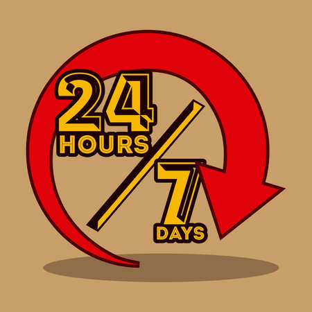 Call center design over beige background,vector illustrationのイラスト素材