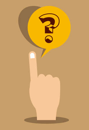 Question design over beige background,vector illustrationのイラスト素材