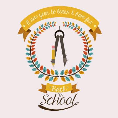 School design over white background,vector illustrationのイラスト素材