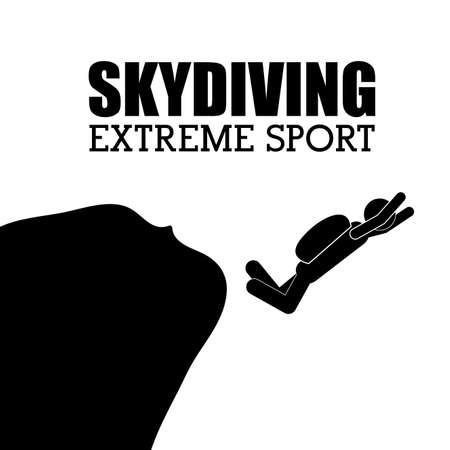 Extreme sports design over white background,vector illustrationのイラスト素材