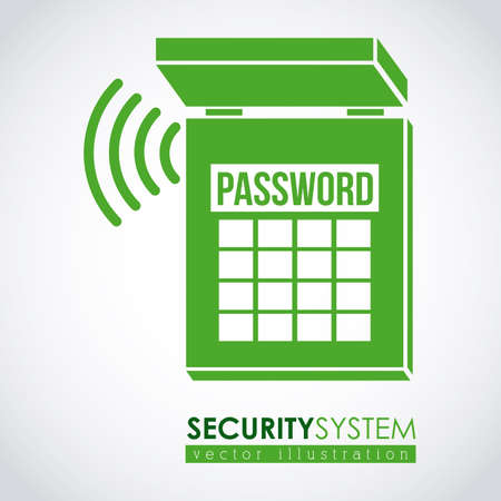 Security design over white background,vector illustrationのイラスト素材