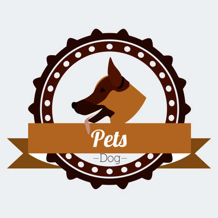 Pet design over white background, vector illustrationのイラスト素材