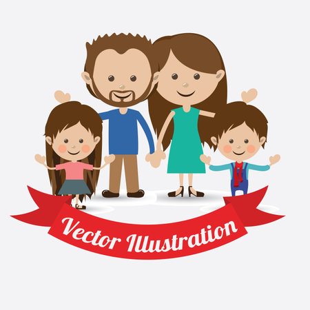 People design over white background, vector illustration.のイラスト素材