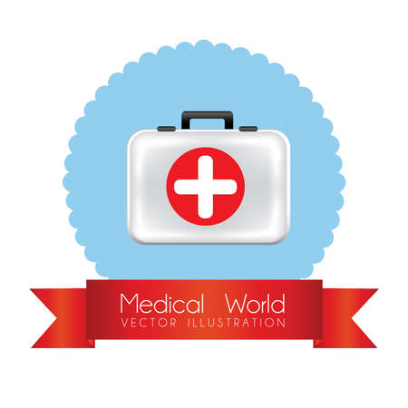 Medical design over white background, vector illustration.のイラスト素材