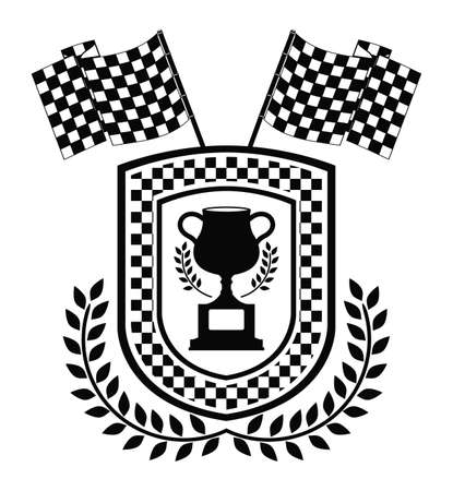 Racing design over white background,vector illustration.のイラスト素材