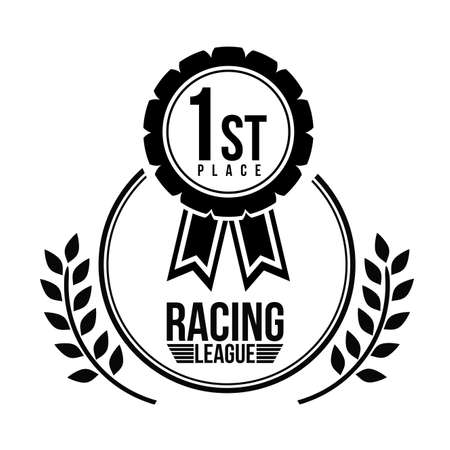 Race design over white background, vector illustration.のイラスト素材