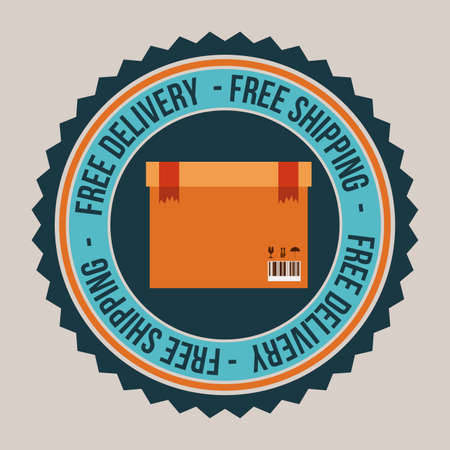 Delivery  design over gray background,vector illustration.のイラスト素材