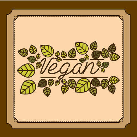 Food design over brown background,vector illustration.のイラスト素材