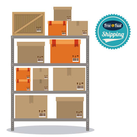 delivery design over white background,vector illustration.のイラスト素材