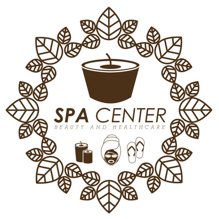Spa design over white background, vector illustration.のイラスト素材