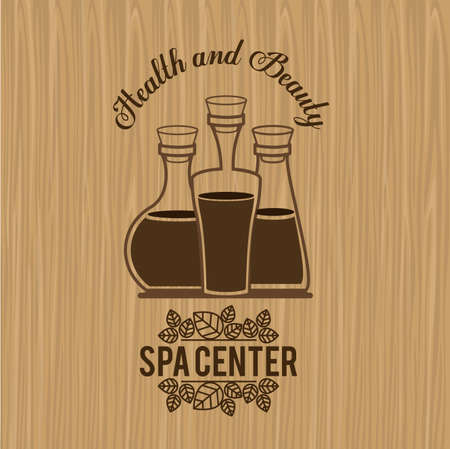 Spa design over wooden background,vector illustration.のイラスト素材