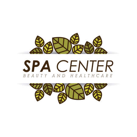 Spa design over white background, vector illustration.のイラスト素材