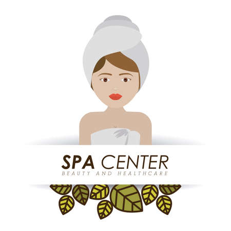 Spa design over white background, vector illustration.のイラスト素材