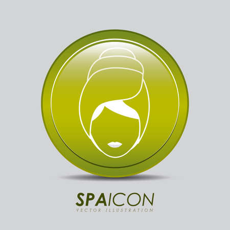 Spa design over gray background, vector illustration.のイラスト素材