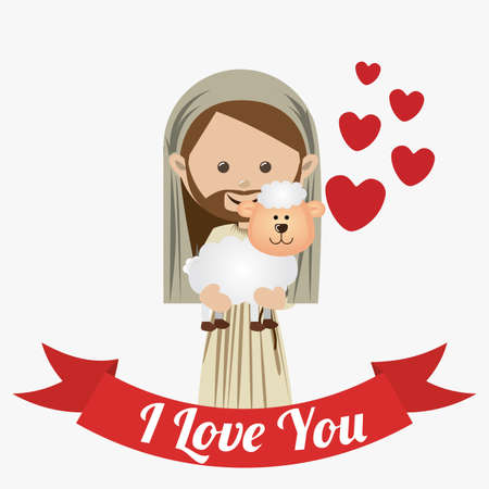 Love design over white background, vector illustration.のイラスト素材