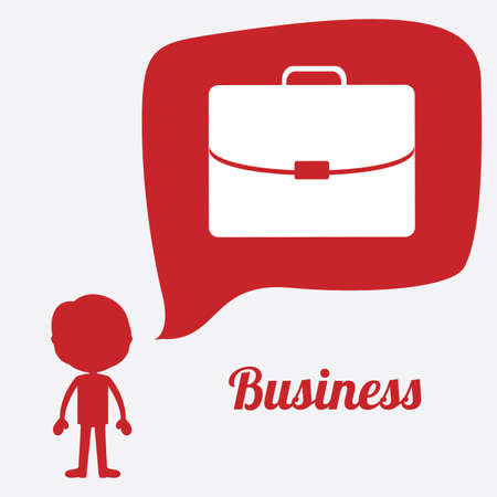 Business  design over red background, vector illustration.のイラスト素材
