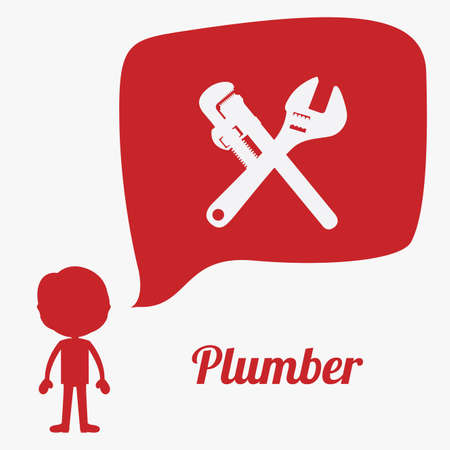 Tool design over red background, vector illustration.のイラスト素材