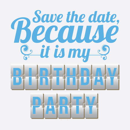 Birthday design over white background, vector illustration.のイラスト素材