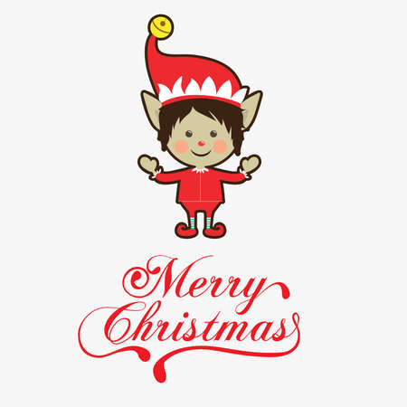 Christmas design over white background, vector illustration.のイラスト素材