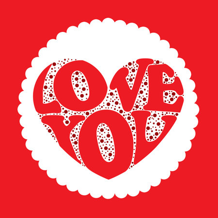 Love design over white background, vector illustration.のイラスト素材