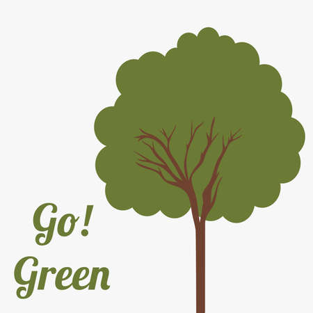 Ecology design over white background, vector illustration.のイラスト素材