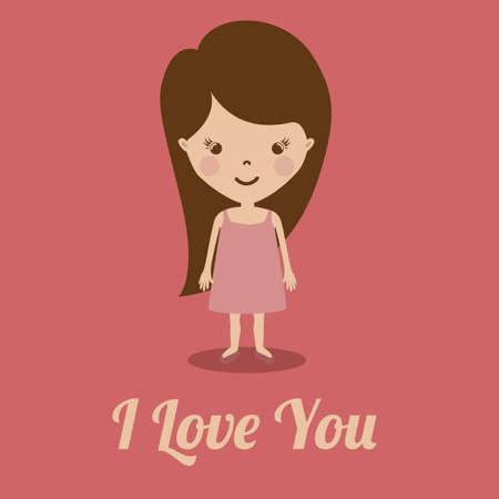 Love design over white background, vector illustration.のイラスト素材