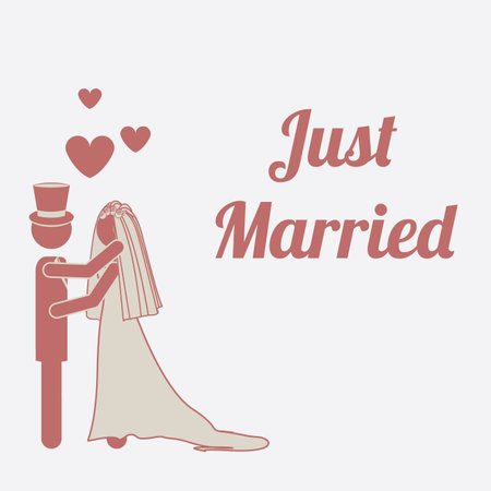 Wedding design over white background, vector illustration.のイラスト素材