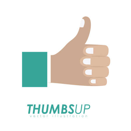 Hands design over white background, vector illustration.のイラスト素材
