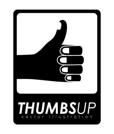 Hand design over brown background, vector illustration.のイラスト素材