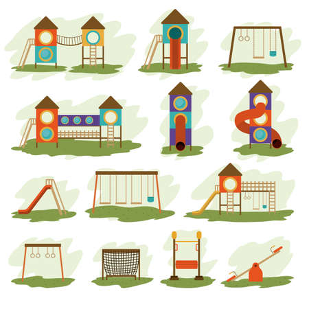 Playground design over white background, vector illustration.のイラスト素材