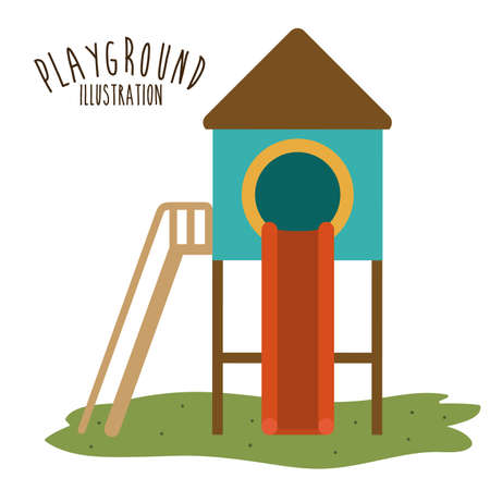 Playground design over white background, vector illustration.のイラスト素材