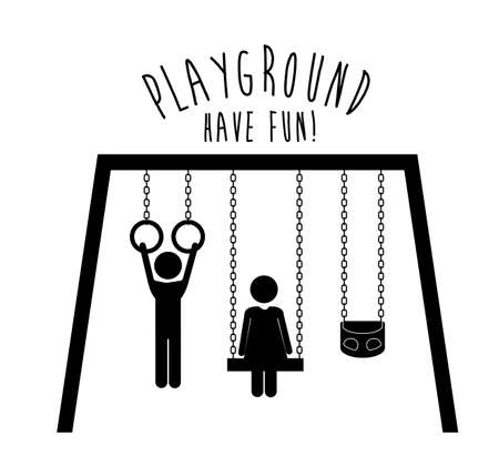 Playground design over white background, vector illustration.のイラスト素材