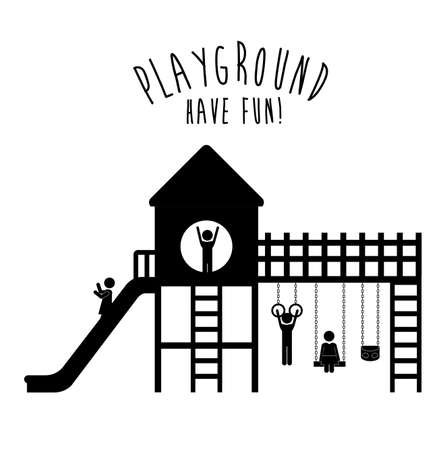 Playground design over white background, vector illustration.のイラスト素材