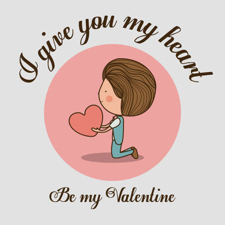 Love design over white background ,vector illustration.のイラスト素材