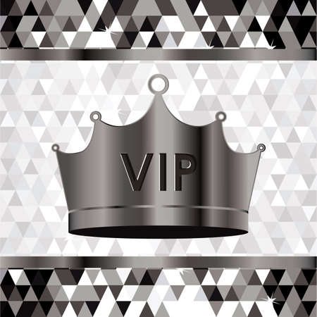 VIP design over silver,background, vector illustration.のイラスト素材