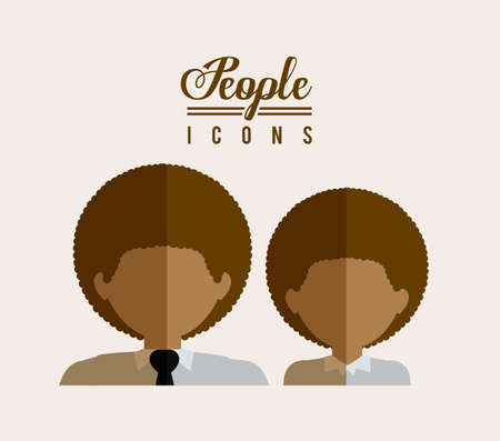 People design over white background, illustration.のイラスト素材