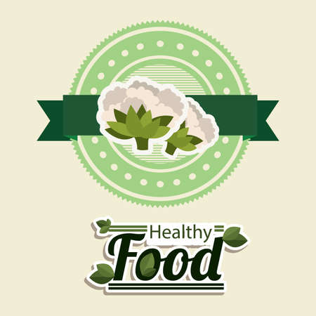 Food design over beige background, illustration.のイラスト素材