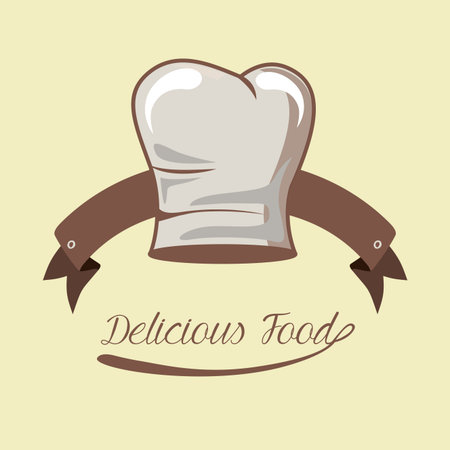 Food design over beige background, illustration.のイラスト素材