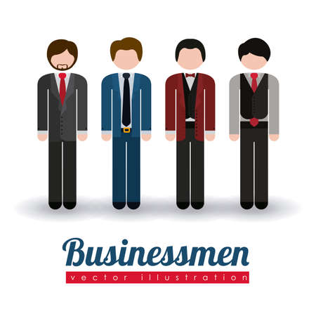 Business design over white background, illustration.のイラスト素材