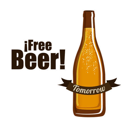 Beer design over white background, vector illustration.のイラスト素材