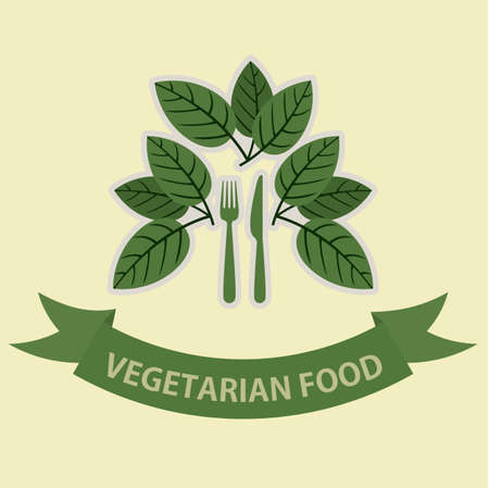 Food design over beige background, illustration.のイラスト素材