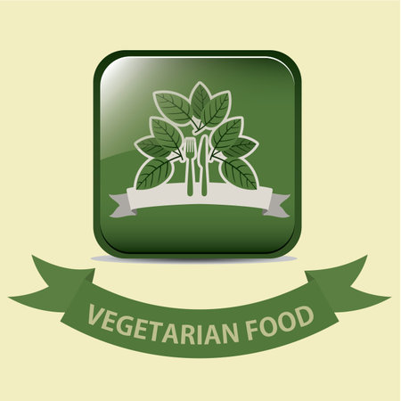 Food design over beige background, illustration.のイラスト素材