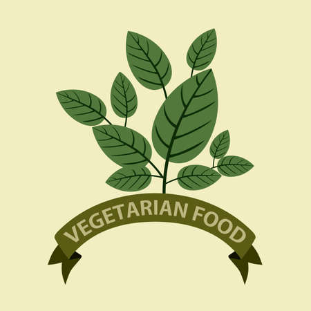 Food design over beige background, illustration.のイラスト素材